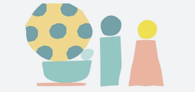 Ilustração de babysitting